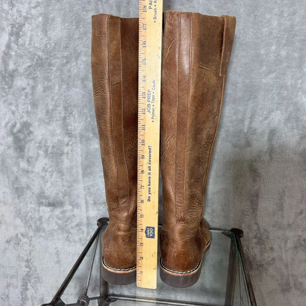 ROOTS CANADA Tall leather Riding boots women’s 9.5L knee high gaucho pull on